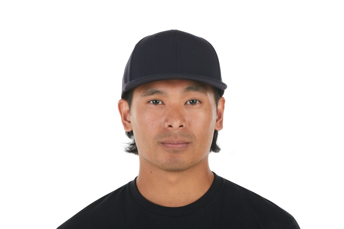 recycled-poly-classic-6-panel-hat-v4 WebPDP-HAT001215_Recycled_Poly_Classic_6Panel_Hat_Tidal_Blue_Studio_Harper_Studios_0723_Front__HAT001215OS.jpg